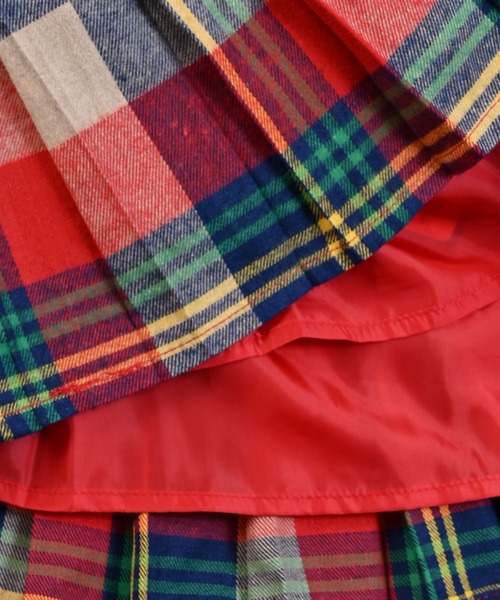 MARKEY'S（マーキーズ）の「チェックプリーツスカート（スカート・キッズ・イエロー系その他/グリーン系その他/レッド系その他・S/M/L/LL）」の10枚目の写真