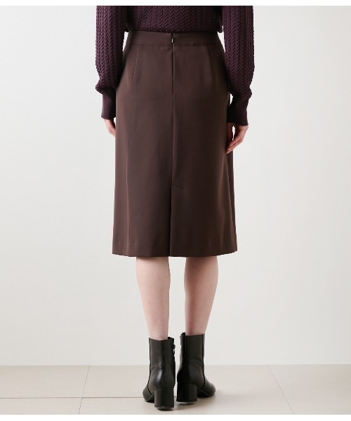 NEWYORKER（ニューヨーカー）の「ギャバライクポリエステル ビット付きスカート（スカート・レディース・キャメル/ブラック・11号/9号）」の12枚目の写真