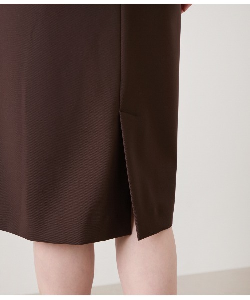 NEWYORKER（ニューヨーカー）の「ギャバライクポリエステル ビット付きスカート（スカート・レディース・キャメル/ブラック・11号/9号）」の14枚目の写真