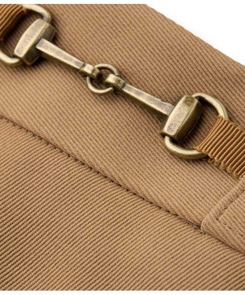 NEWYORKER（ニューヨーカー）の「ギャバライクポリエステル ビット付きスカート（スカート・レディース・キャメル/ブラック・11号/9号）」の6枚目の写真