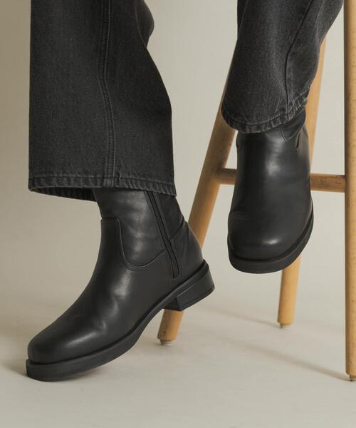 SENSE OF PLACE by URBAN RESEARCH(センスオブプレイスバイアーバンリサーチ)の「ラウンドトゥサイドジップブーツ(ブーツ・メンズ・ブラック/ブラウン・26.5/27.5)」の1枚目の写真