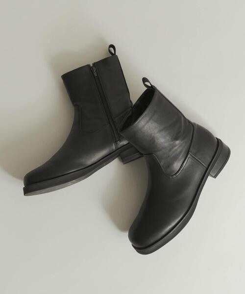 SENSE OF PLACE by URBAN RESEARCH(センスオブプレイスバイアーバンリサーチ)の「ラウンドトゥサイドジップブーツ(ブーツ・メンズ・ブラック/ブラウン・26.5/27.5)」の4枚目の写真