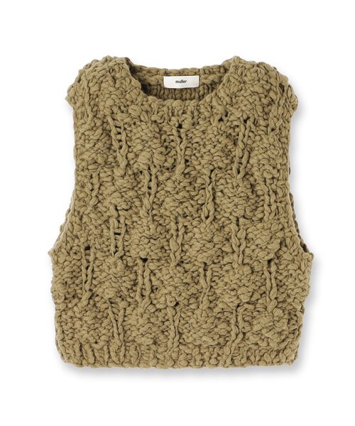 muller of yoshiokubo(ミュラーオブヨシオクボ)の「muller of yoshiokubo(ミュラーオブヨシオクボ)BUMPY VEST(ベスト・レディース・グリーン・00)」の1枚目の写真