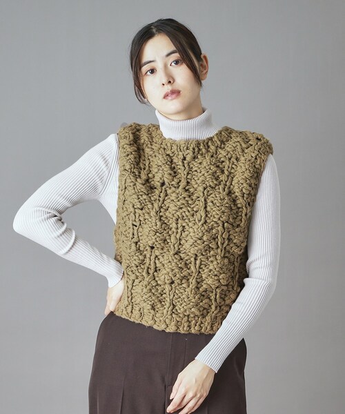 muller of yoshiokubo(ミュラーオブヨシオクボ)の「muller of yoshiokubo(ミュラーオブヨシオクボ)BUMPY VEST(ベスト・レディース・グリーン・00)」の7枚目の写真