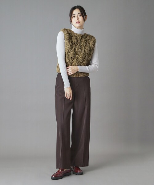 muller of yoshiokubo(ミュラーオブヨシオクボ)の「muller of yoshiokubo(ミュラーオブヨシオクボ)BUMPY VEST(ベスト・レディース・グリーン・00)」の9枚目の写真