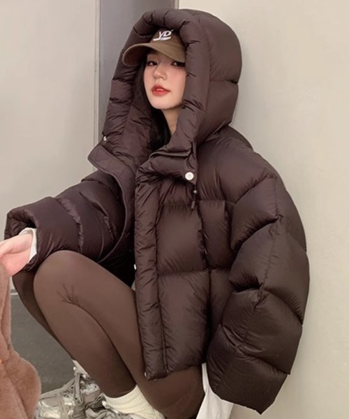 セール】【最終入荷】＼首周りまであったか♪／ フード付き パディング