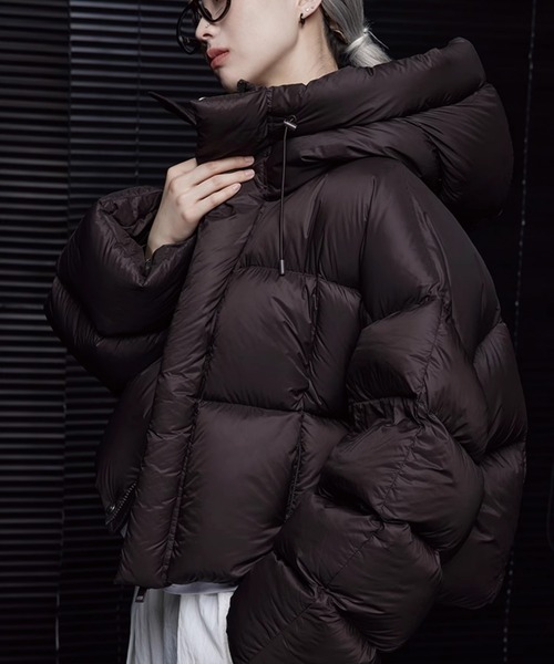 セール】＼首周りまであったか♪／ フード付き パディングショート