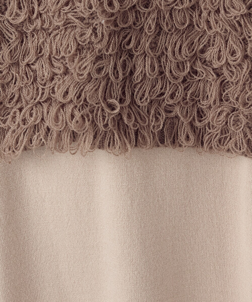 COMME CA ISM（コムサイズム）の「【ウォッシャブル】セットアイテム　ループベスト付きレイヤードワンピース（ワンピース・レディース・ブラック/ベージュ・FREE）」の21枚目の写真