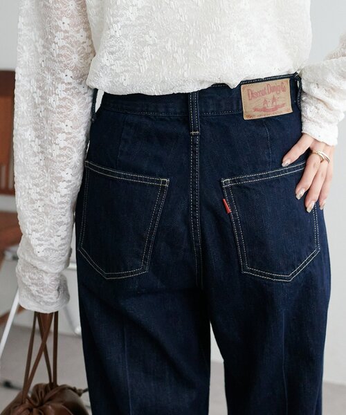 DISCOAT（ディスコート）の「センタープレスストレートデニムパンツ（デニムパンツ・レディース・ネイビー・SMALL/MEDIUM/LARGE）」の14枚目の写真