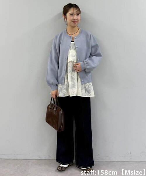 DISCOAT（ディスコート）の「センタープレスストレートデニムパンツ（デニムパンツ・レディース・ネイビー・SMALL/MEDIUM/LARGE）」の21枚目の写真