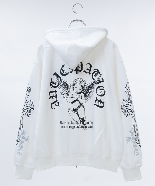 ぱーかー セール】【31】エンジェルプリント フルジップパーカー（パーカー