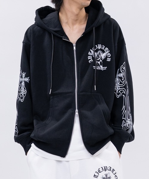 セール】【31】エンジェルプリント フルジップパーカー（パーカー