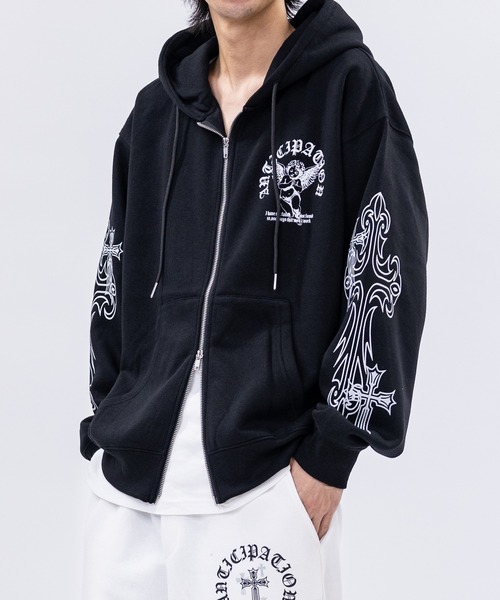 セール】【31】エンジェルプリント フルジップパーカー（パーカー