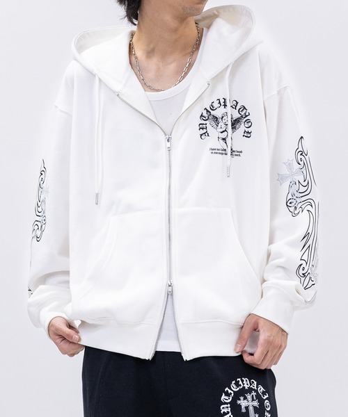 31】エンジェルプリント フルジップパーカー（パーカー）｜BIKE STAR