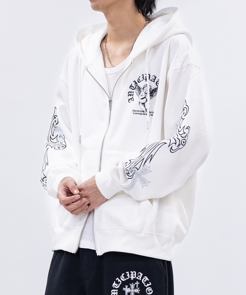 セール】【31】エンジェルプリント フルジップパーカー（パーカー