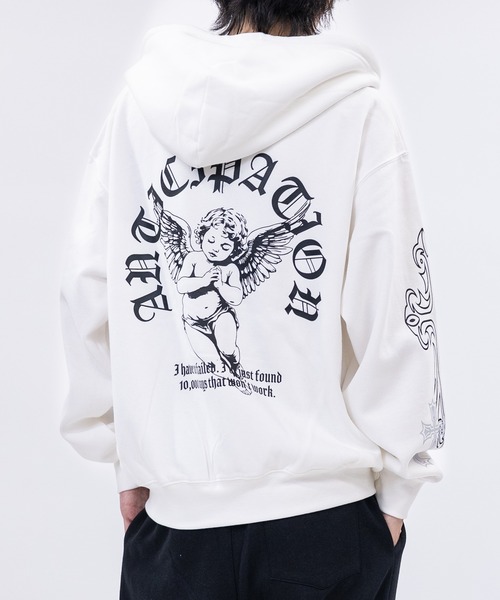 セール】【31】エンジェルプリント フルジップパーカー（パーカー