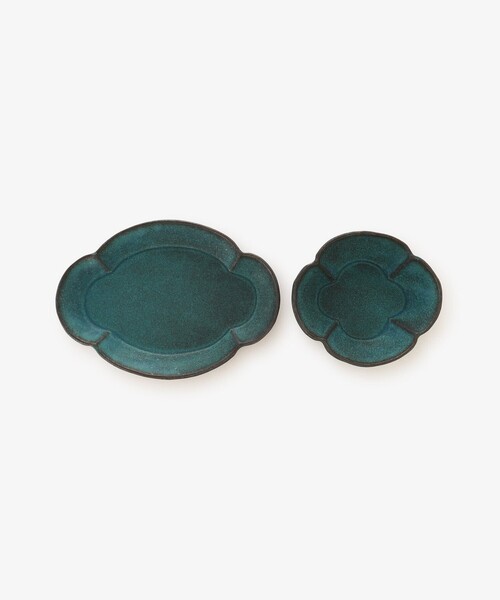 Afternoon Tea（アフタヌーンティー）の「益子焼木工皿L（食器・レディース・ホワイト/ターコイズブルー・ONE SIZE）」の12枚目の写真