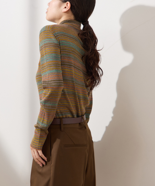 journal standard L'essage(ジャーナルスタンダードレサージュ)の「ハイゲージリブZIPプルオーバー(ニット/セーター・レディース・チャコールグレー/その他16・FREE)」の11枚目の写真