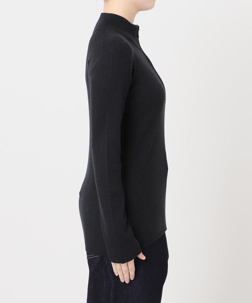 journal standard L'essage(ジャーナルスタンダードレサージュ)の「ハイゲージリブZIPプルオーバー(ニット/セーター・レディース・チャコールグレー/その他16・FREE)」の16枚目の写真