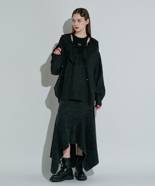 anna sui nyc(アナ スイ エヌ ワイ シー)の「ピグメントコントラストスカート(スカート・レディース・ブラック/ブラウン・FREE)」の18枚目の写真