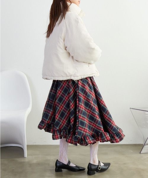 mul.（ムル）の「SK　AW裾フリルロングスカート（スカート・レディース・ネイビー/ブルー/レッド/イエロー・FREE）」の14枚目の写真