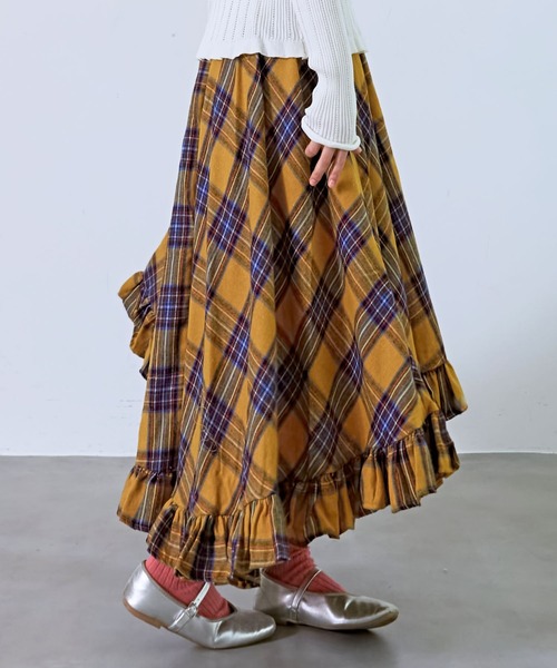 mul.（ムル）の「SK　AW裾フリルロングスカート（スカート・レディース・ネイビー/ブルー/レッド/イエロー・FREE）」の15枚目の写真