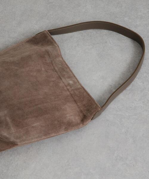URBAN RESEARCH（アーバンリサーチ）の「ワンハンドルスウェードトートバッグ（トートバッグ・レディース・ダークブラウン/ベージュ系その他・-）」の3枚目の写真