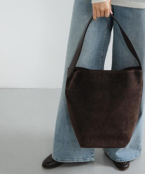 URBAN RESEARCH（アーバンリサーチ）の「ワンハンドルスウェードトートバッグ（トートバッグ・レディース・ダークブラウン/ベージュ系その他・-）」の12枚目の写真