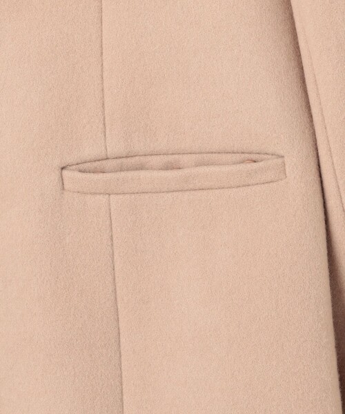 TOCCA(トッカ)の「FUR BOX ウールコート(ノーカラーコート・レディース・ネイビー系/ブラウン系・0/2/4/6)」の17枚目の写真