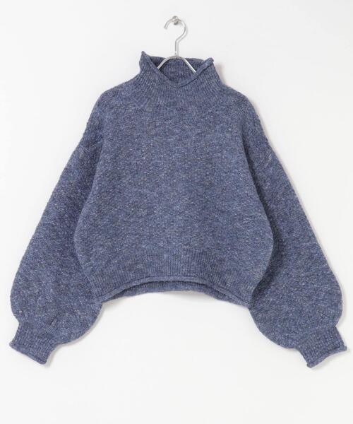 ITEMS URBANRESEARCH（アイテムズ アーバンリサーチ）の「ネップハイネックニットプルオーバー（ニット/セーター・レディース・チャコールグレー/ライトグレー/レッド/ブルー・FREE）」の10枚目の写真