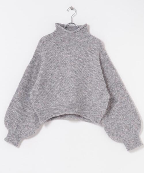 ITEMS URBANRESEARCH（アイテムズ アーバンリサーチ）の「ネップハイネックニットプルオーバー（ニット/セーター・レディース・チャコールグレー/ライトグレー/レッド/ブルー・FREE）」の16枚目の写真