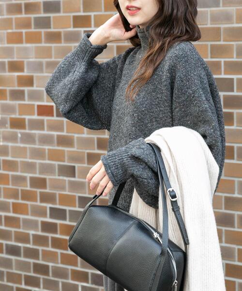 ITEMS URBANRESEARCH（アイテムズ アーバンリサーチ）の「ネップハイネックニットプルオーバー（ニット/セーター・レディース・チャコールグレー/ライトグレー/レッド/ブルー・FREE）」の19枚目の写真