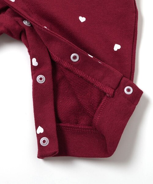 apres les cours（アプレレクール）の「【WEB限定】裏毛4柄カバーオール（ロンパース・キッズ・アイボリー/サックスブルー/ブラウン/レッド・70/80/60）」の19枚目の写真