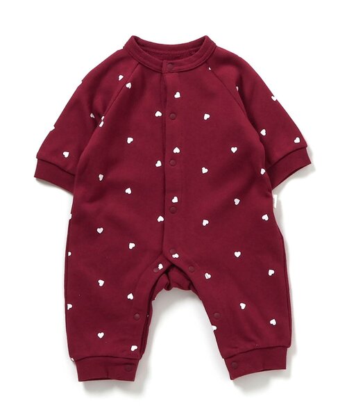 apres les cours（アプレレクール）の「【WEB限定】裏毛4柄カバーオール（ロンパース・キッズ・アイボリー/サックスブルー/ブラウン/レッド・70/80/60）」の16枚目の写真