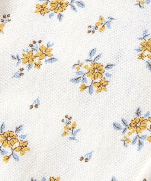 apres les cours（アプレレクール）の「【WEB限定】裏毛4柄カバーオール（ロンパース・キッズ・アイボリー/サックスブルー/ブラウン/レッド・70/80/60）」の13枚目の写真