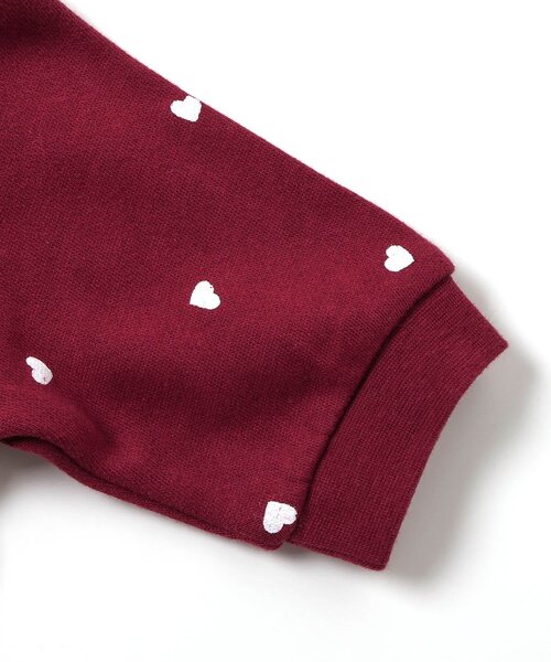 apres les cours（アプレレクール）の「【WEB限定】裏毛4柄カバーオール（ロンパース・キッズ・アイボリー/サックスブルー/ブラウン/レッド・70/80/60）」の10枚目の写真