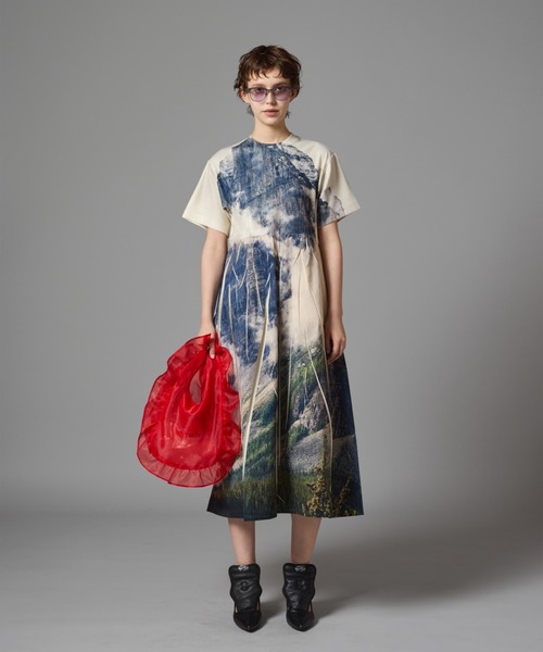 NONTOKYO ワンピース SAYAKAさんコラボ ] ニットドッキングワンピース [E3331