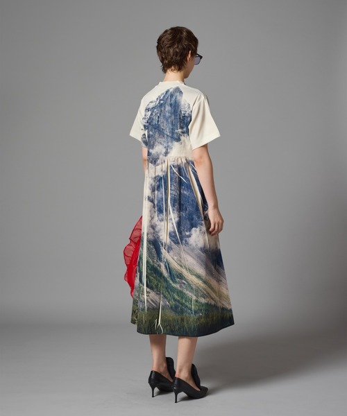 NON TOKYO ワンピース NON TOKYO/ノントーキョー/ダイレクトプリントリブワンピース