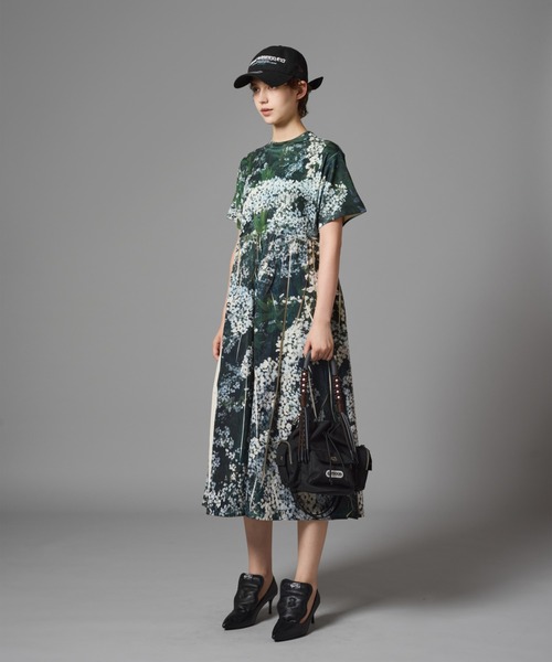 NON TOKYO/ノントーキョー/ダイレクトプリントリブワンピース