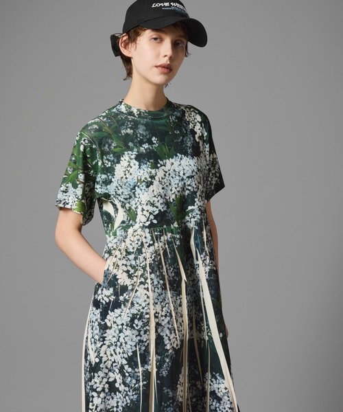 NON TOKYO/ノントーキョー/ダイレクトプリントリブワンピース