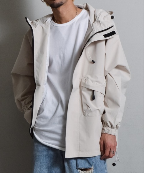 DOUBLE STEAL(ダブルスティール)の「ラグランマウンテンパーカー(マウンテンパーカー・メンズ・ブラック/ベージュ・LARGE/MEDIUM)」の13枚目の写真