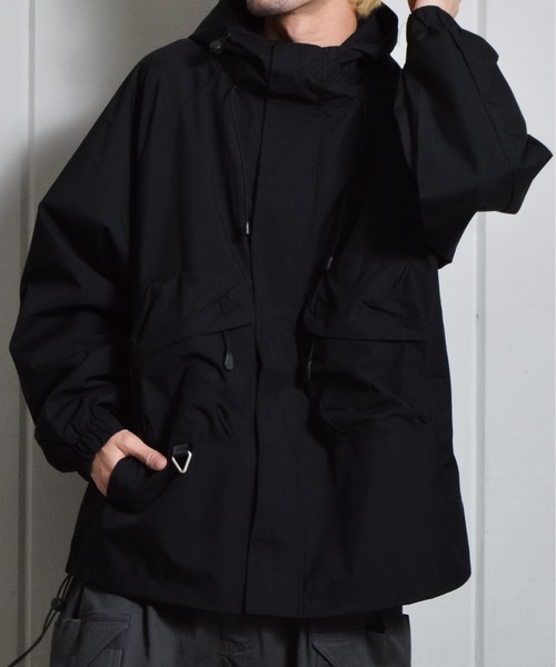 DOUBLE STEAL(ダブルスティール)の「ラグランマウンテンパーカー(マウンテンパーカー・メンズ・ブラック/ベージュ・LARGE/MEDIUM)」の17枚目の写真