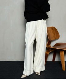 MAISON SPECIAL パンツホワイト MAISON SPECIAL カーゴパンツ Zip Design Satin Cargo Pants