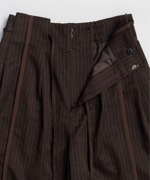 MAISON SPECIAL（メゾンスペシャル）の「Saxony Pants / サキソニーパンツ（その他パンツ・レディース・オフホワイト/グレー/ブラウン・38/36）」の15枚目の写真