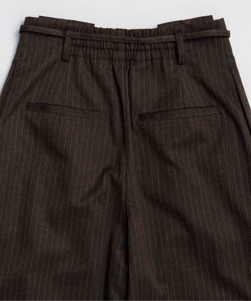 MAISON SPECIAL（メゾンスペシャル）の「Saxony Pants / サキソニーパンツ（その他パンツ・レディース・オフホワイト/グレー/ブラウン・38/36）」の16枚目の写真