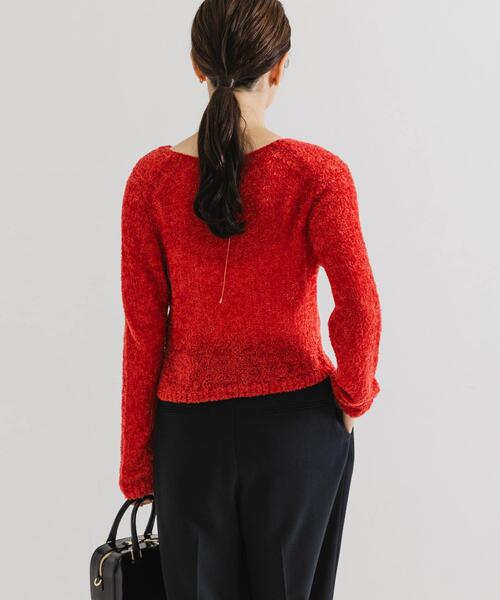 URBAN RESEARCH（アーバンリサーチ）の「シアーモールショート丈カーディガン（カーディガン/ボレロ・レディース・レッド/ライトグレー/オフホワイト・FREE）」の13枚目の写真