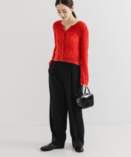 URBAN RESEARCH（アーバンリサーチ）の「シアーモールショート丈カーディガン（カーディガン/ボレロ・レディース・レッド/ライトグレー/オフホワイト・FREE）」の16枚目の写真