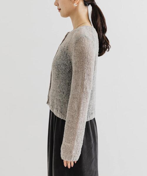 セール】シアーモールショート丈カーディガン（カーディガン