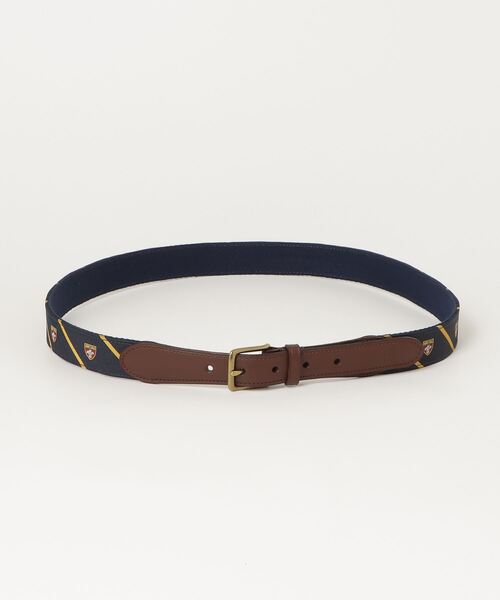 セール】レザートリム シルク ジャカード ベルト（ベルト）｜POLO