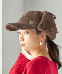 Revis.（レヴィス）の「Revis.: ポリエステル スエード フライト キャップ（キャップ）」